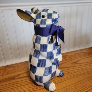 MacKenzie-Childs Royal Check Bunny Figurine